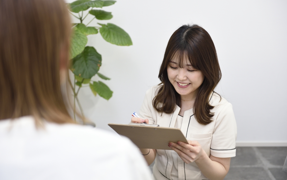 体質チェックシートへのご記入・アドバイス